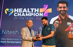 ஹாப்பியெஸ்ட் ஹெல்த் நிறுவனத்தின் புதிய ‘ஹெல்த் சாம்பியன்’: பாராஒலிம்பிக் தங்கப் பதக்கம் வென்ற நிதேஷ் குமார் 2024 ஆம் ஆண்டின் ஹெல்த் சாம்பியனாக கௌரவிப்பு
