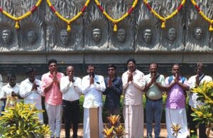 முனைவர் எஸ்.டி.குமார் தலைமையில் தமிழீழ விடுதலைப் போரில் கொல்லப்பட்ட தமிழர்களுக்கு முள்ளிவாய்க்கால் முற்றத்தில் நினைவேந்தல்