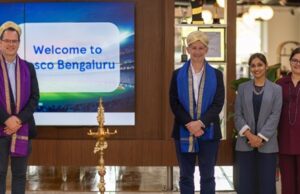 டெஸ்கோ பெங்களூரு வளாகத்தில் மேரிலேபோன் கிரிக்கெட் கிளப் தலைவர்களுக்கு வரவேற்பு