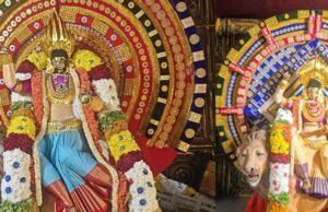 மாரேனஹள்ளி தசரா விழா: ஸ்ரீ சல்லபுரதம்மா மற்றும் ரேணுகா யல்லம்மா தேவியர்களுக்காக பெங்களூரு கரகா சிறப்பு அலங்காரம்